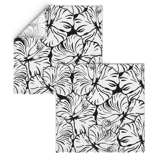 Hibiscus Meadow-black and white