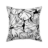 Hibiscus Meadow-black and white