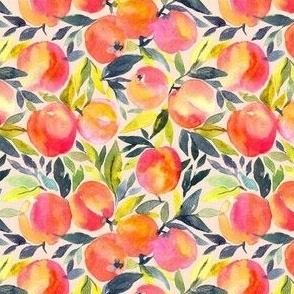 Peach on cream background (small)