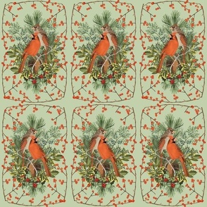 CARDINAL MEDALLIONS - THE CARDINAL WOODS COLLECTION (PALE MOSS)