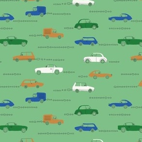 vintage cars - classic car - green
