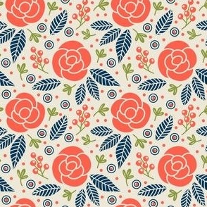 Pattern 0626 - Hand drawn roses 