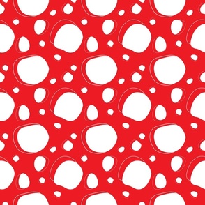 Bubbles with Red Background