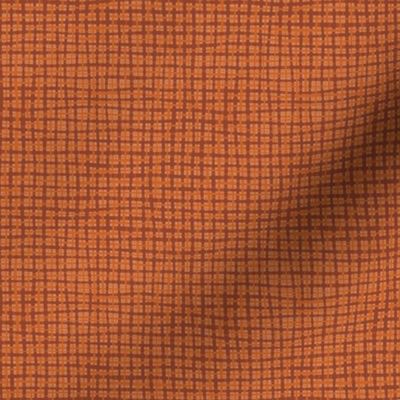 Burlap Woven texture - small size - dark orange 