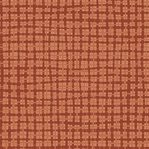 Burlap Woven Texture - Medium size - terracotta orange