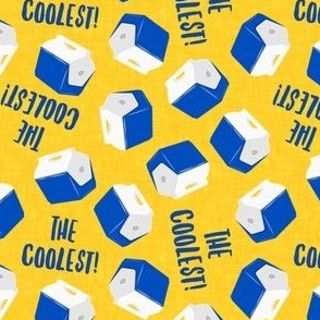 the coolest! - cooler - drink picnic cooler - yellow - LAD22
