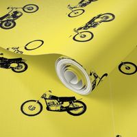 Classic motorcross bikes in yamaha yellow