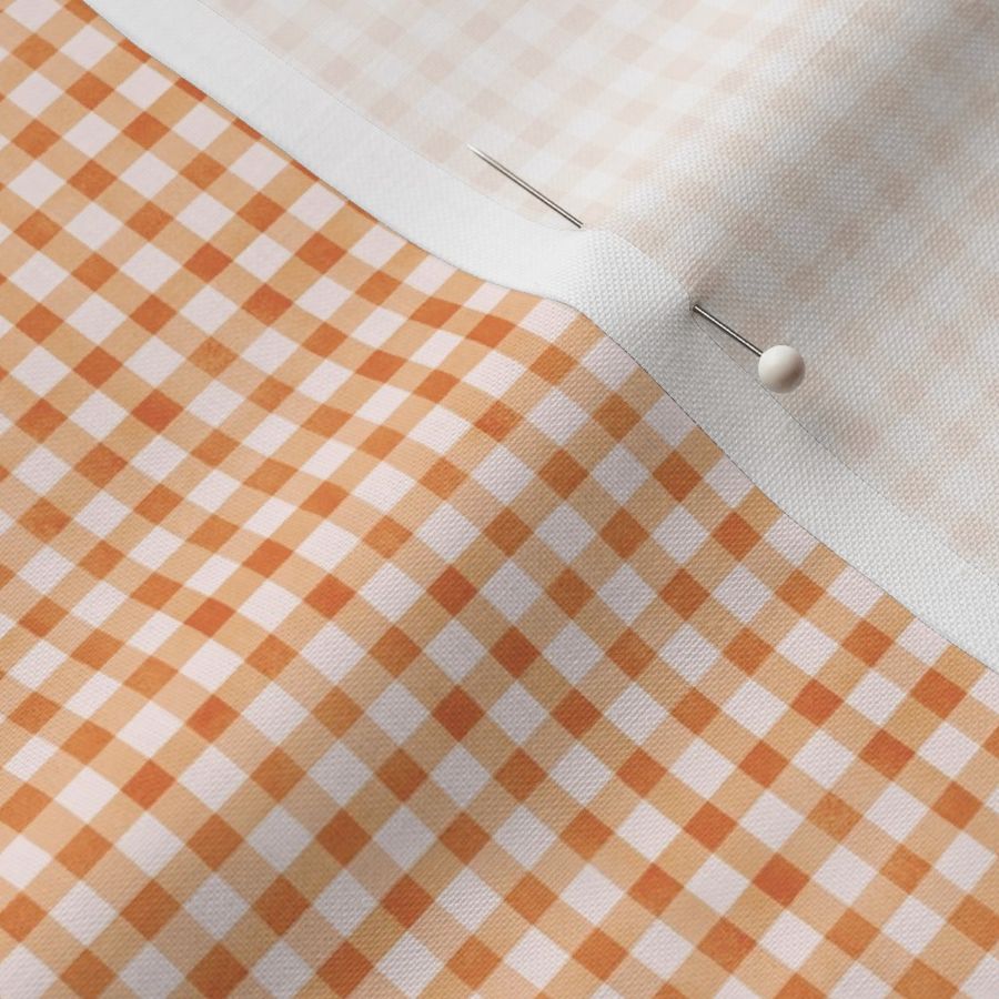 Gingham (Light Orange - Small Scale)