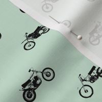 Classic motorcross vintage blue