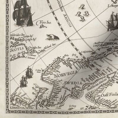 16TH CENTURY NORTH POLE MAP