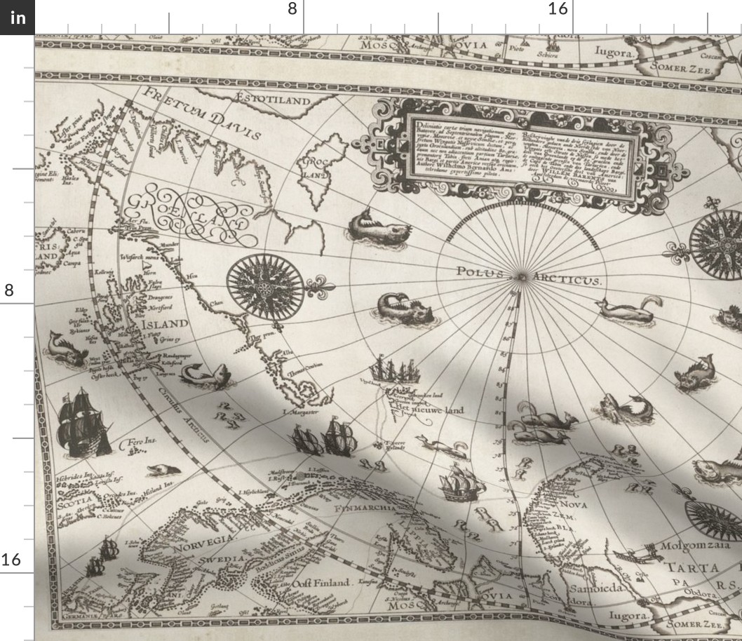 16TH CENTURY NORTH POLE MAP