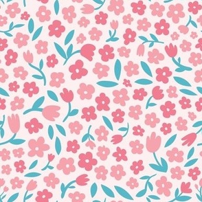 Baby Floral - Pink - Small