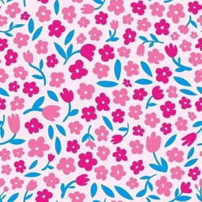 Baby Floral - Berry -  small