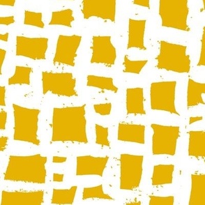 Abstract Painted Squares Daffodil 