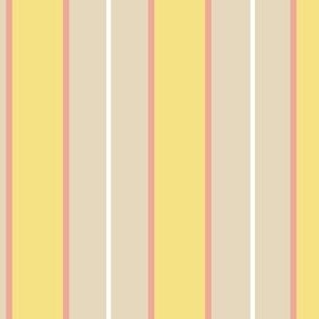 vertical regency stripes yellow and sand