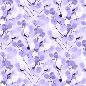 Silvery Silver Dollar Eucalyptus - lilac purple 