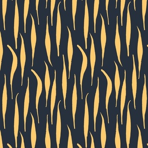 Tiger Stripes Navy and Yellow