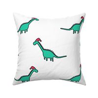 Christmas Dinosaur (white)