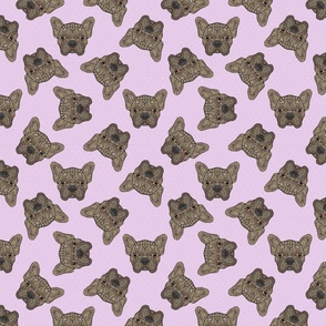 SCATTERED BRINDLE FRENCHIE PINK 16