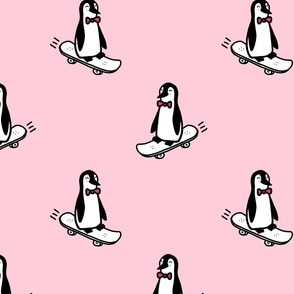 Skater Penguin (rose)