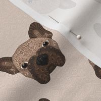 SCATTERED BROWN FRENCHIE BEIGE 16