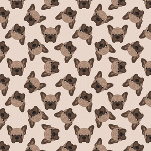 SCATTERED BROWN FRENCHIE BEIGE 16