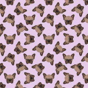 SCATTERED BROWN FRENCHIE PINK 16