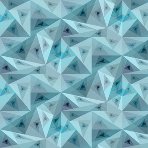 geometric - blue