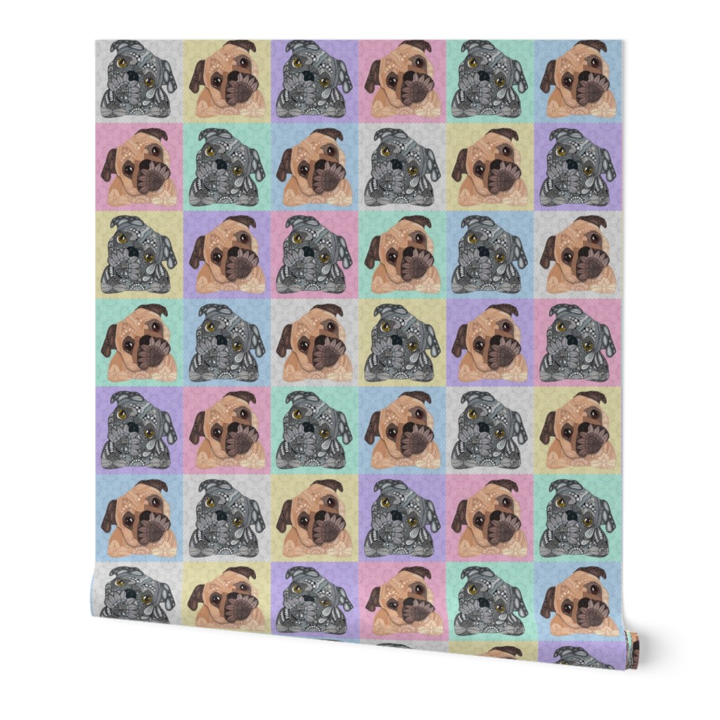 COLORFUL MIXED PUG PATTERN 24