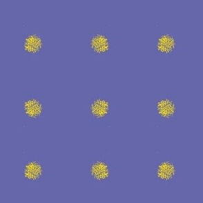  yellow dots-periwinkle