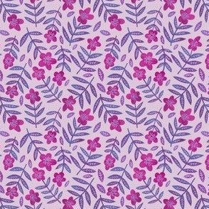 Pink and purple marbled flowers pink small