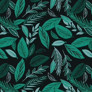 Green leaves from surfacepatterndesignsonline