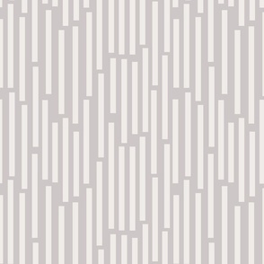 Showers Abstract Geometric Vertical Stripes in Cottage Light Gray on Warm Gray - MEDIUM Scale - UnBlink Studio by Jackie Tahara