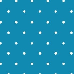 daisies dots - moody blue