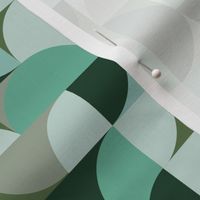 Green Bauhaus // Green Background // Medium Scale