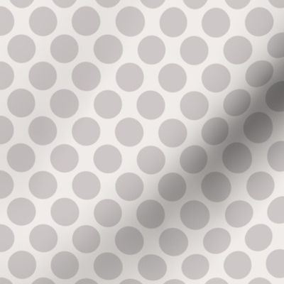 Spring Dotsy Polka Dot Abstract Geometric in Cottage Warm Gray on Light Gray - SMALL Scale - UnBlink Studio by Jackie Tahara