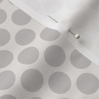 Spring Dotsy Polka Dot Abstract Geometric in Cottage Warm Gray on Light Gray - SMALL Scale - UnBlink Studio by Jackie Tahara