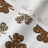  leopard shamrock fabric - st. Patrick's day fabric - cute girls fashion print