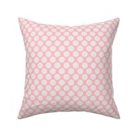 Spring Dotsy Polka Dot Abstract Geometric in Light Gray on Cottage Pink - SMALL Scale - UnBlink Studio by Jackie Tahara