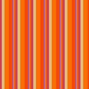 Mini Print: Ada Small Stripes - Orange