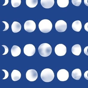 moon phases - blue 