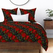 Christmas Poinsettia Flowers – Cardinal Red Black