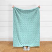 Retro Floral Ditsy (Teal)