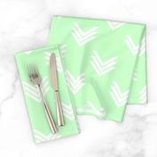 White Mint Chevrons