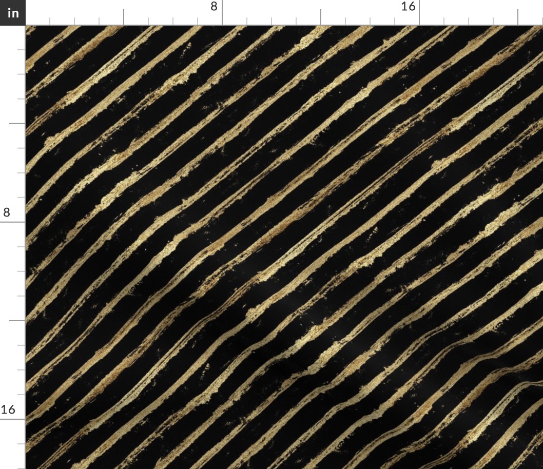 Abstract golden stripes black background