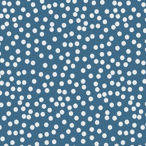 Tiny Dots_White/Blue_Large
