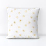 Love seventies retro style sunshine sun soft pastel nursery neutral yellow on white