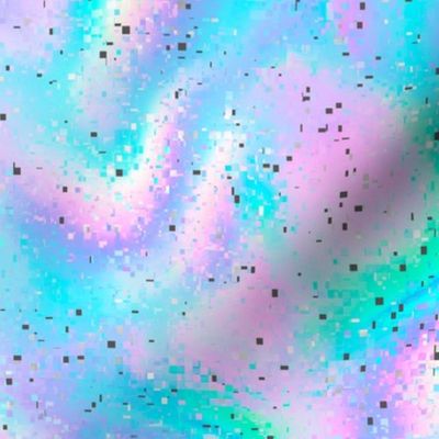 Glitzy Sparkle Glitch Millennial  Iridescent Swirls by Brittanylane