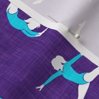 Gymnastics - gymnast - purple - LAD22