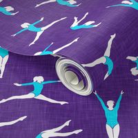 Gymnastics - gymnast - purple - LAD22